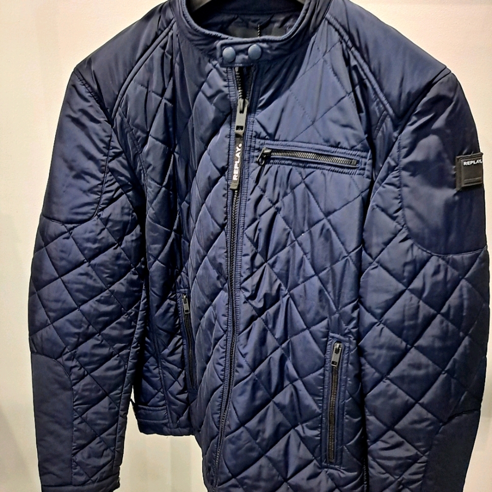 Padded biker jacket